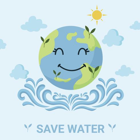 Save Water Campaign Vector