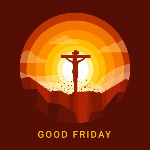 Good Friday Background Vector