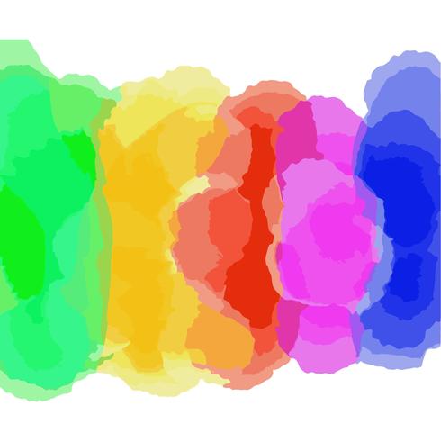 Watercolor Rainbow vector