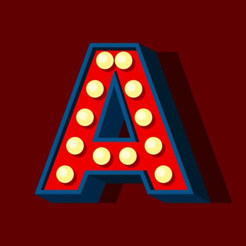 Letter A 3 vector