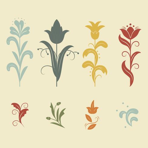 Floral Art Nouveau Vector