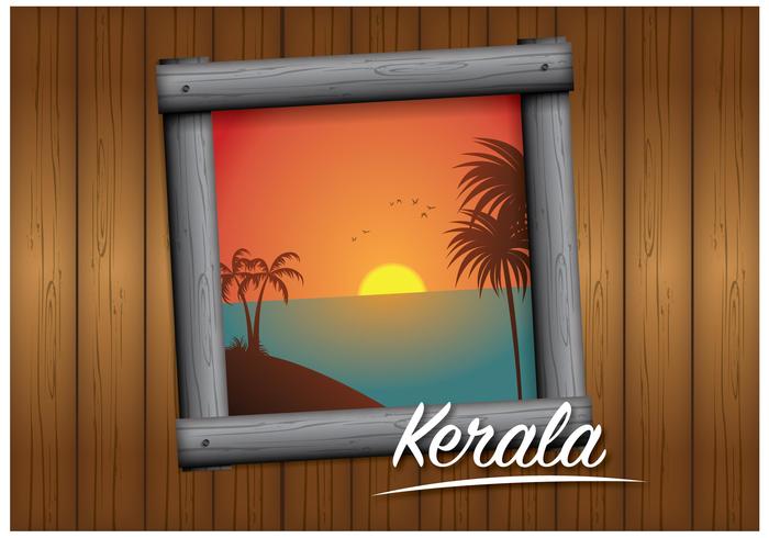 vector de paisaje de kerala