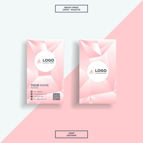 Business card 3d vertical template vector