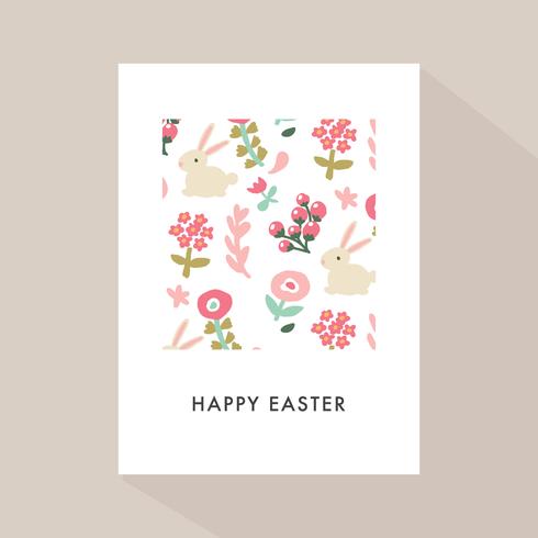 Happy Easter Memphis With A Cute Pattern In A Frame vector