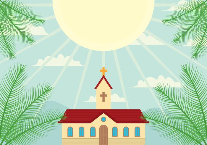 Palm Sunday background vector