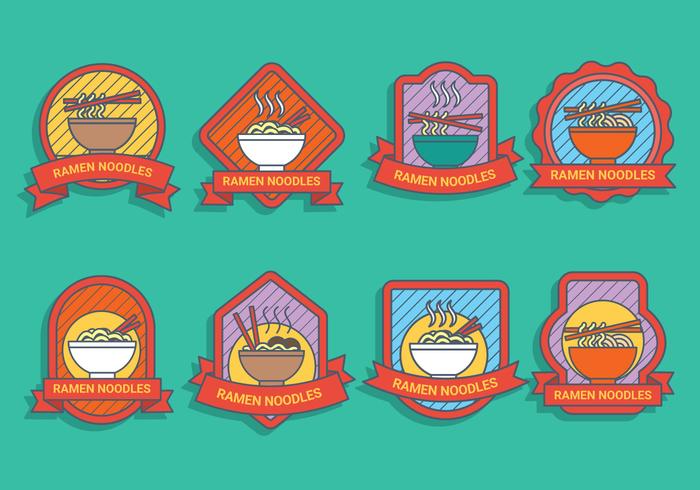 Ramen Badge vector