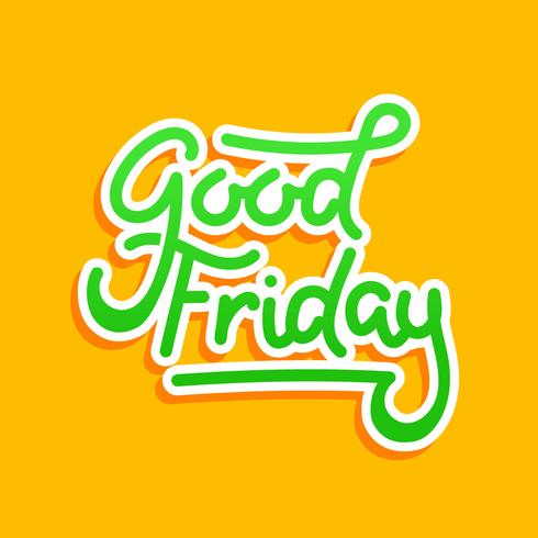 Good Friday Typography Background vector