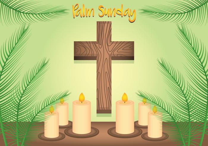 Palm Sunday background vector