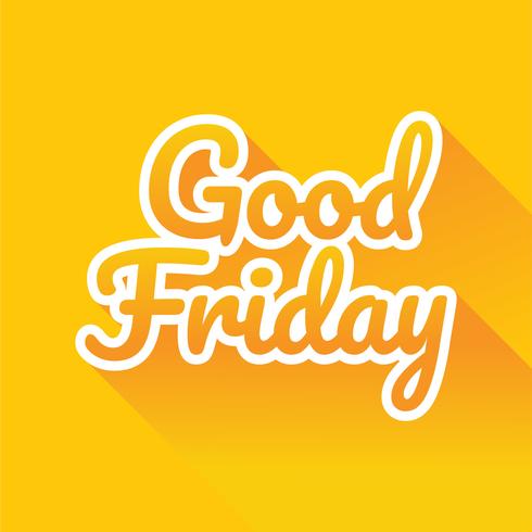 Good friday Lettering vector