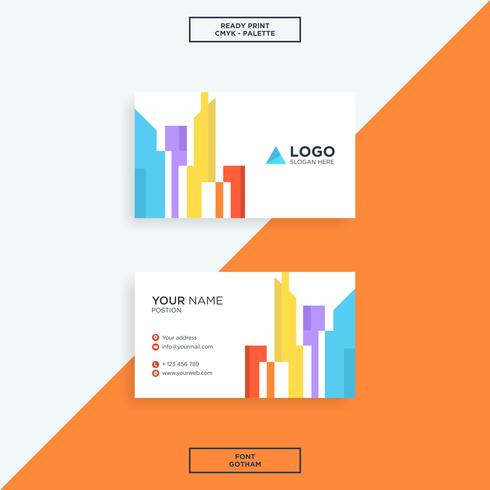 Business card real estate vector
