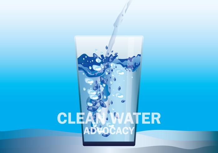 Clean Water Advocacy Illustration vector