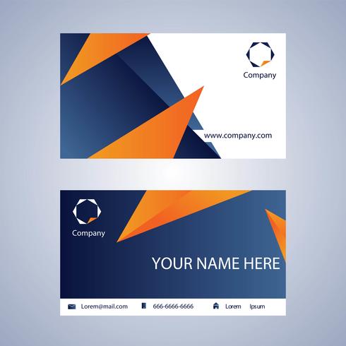 Business Card Template vector