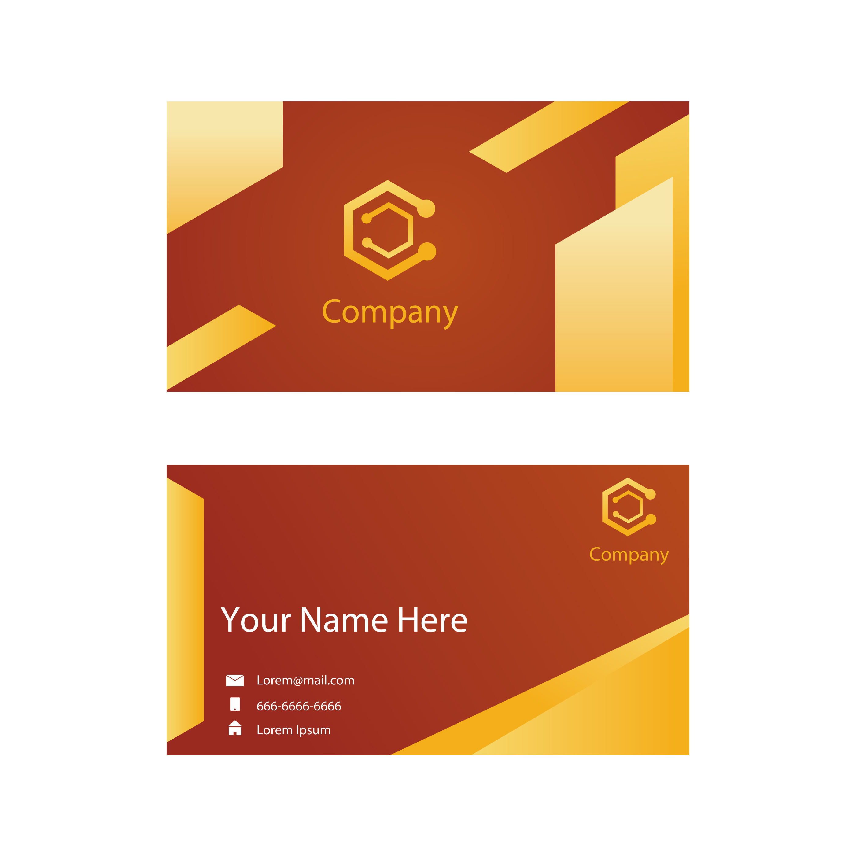 Business Card Svg Template