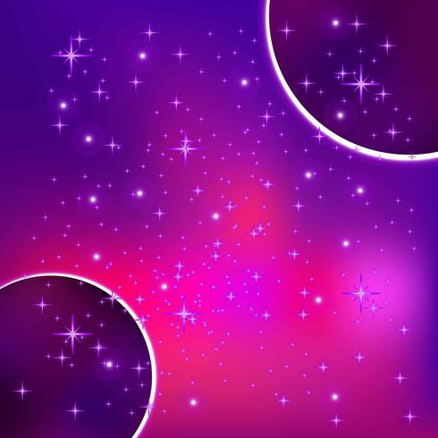 Ultra Violet Galactic Background vector