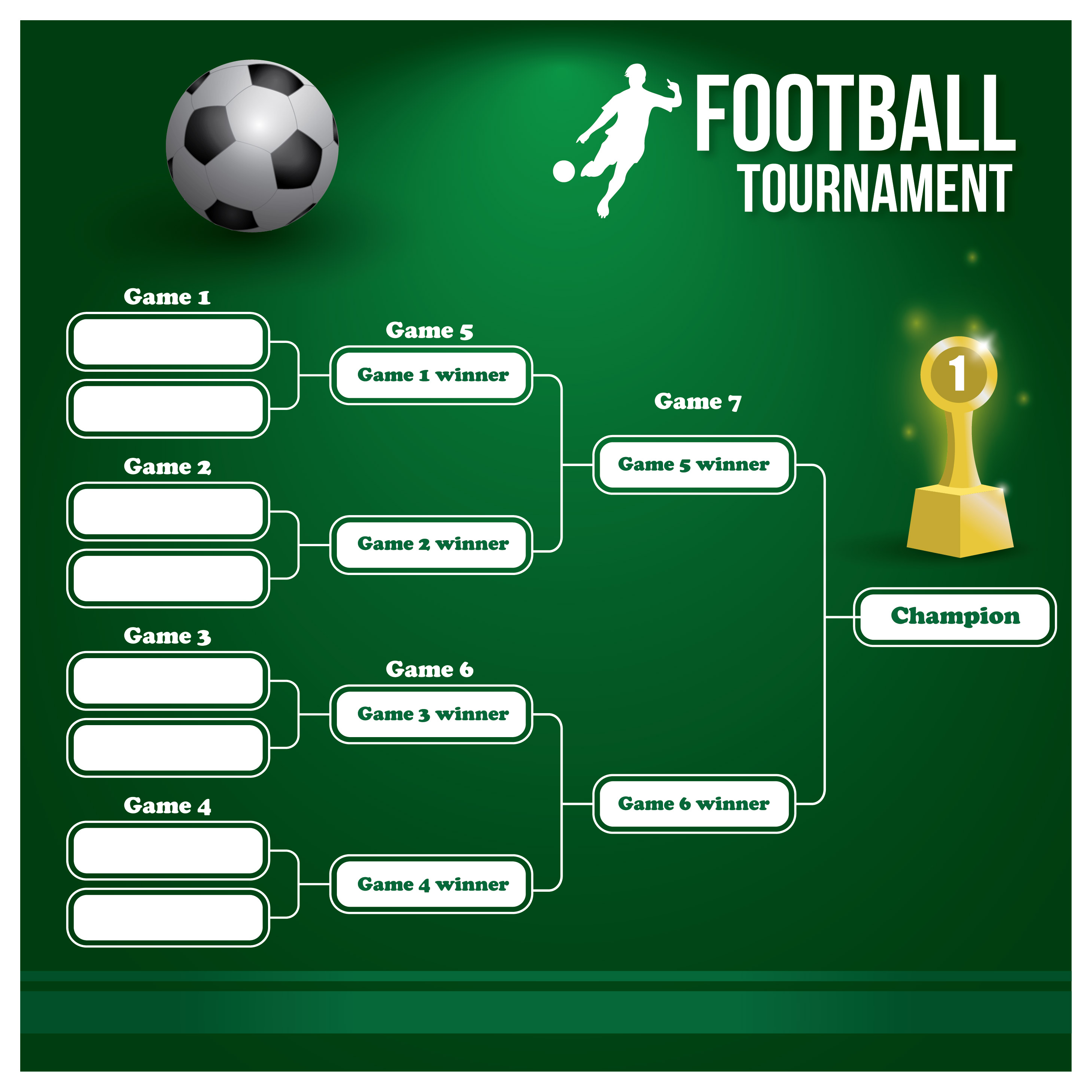 Football Tournament Poster Template Free Download