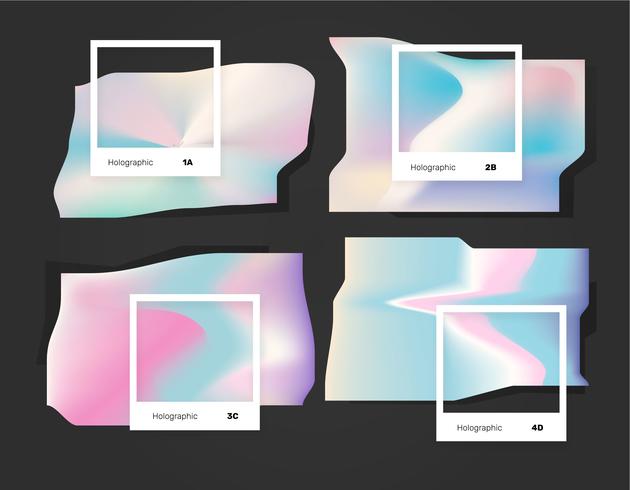 Abstract Light Holographic Color Pantone Vector