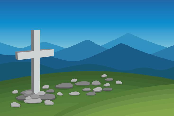 Calvary Landscape vector