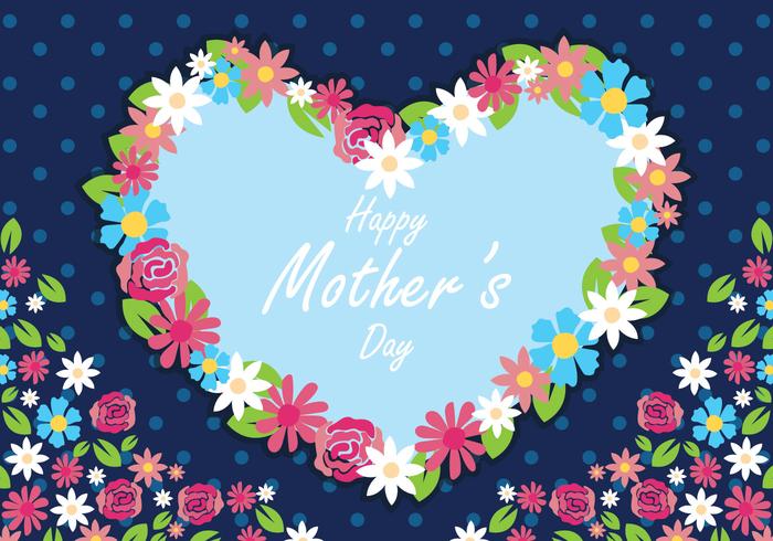 Happy Mother's Day Card vector
