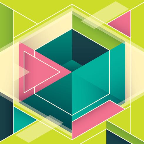 geometric banner vector