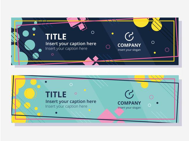 Sale Geometric Banner vector