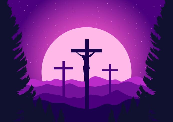 Calvary Landscape vector