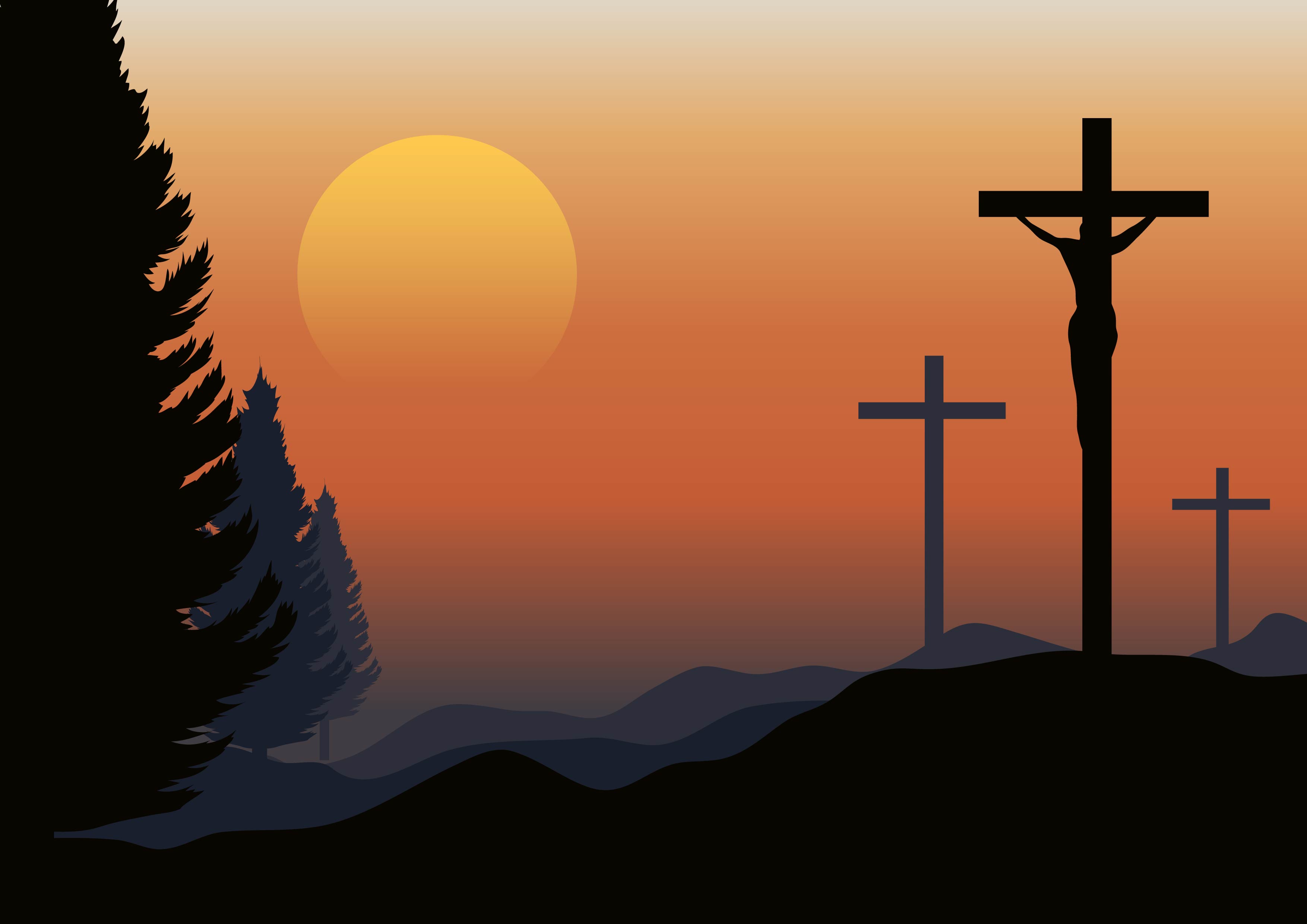 Calvary Landscape Illustration 194900 Vector Art at Vecteezy