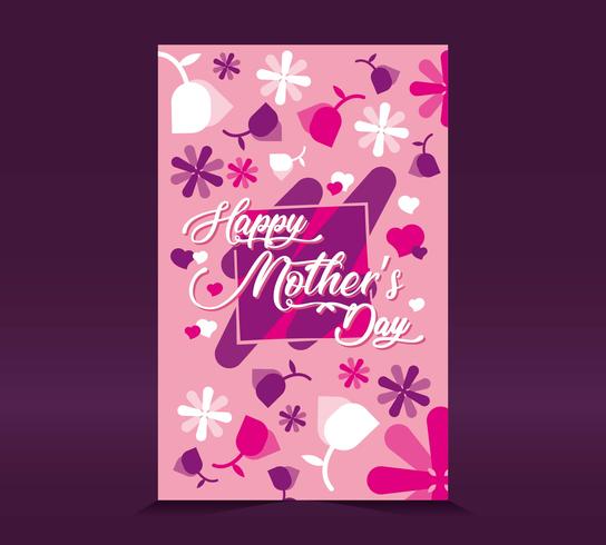 Happy Mothers Day Card vector