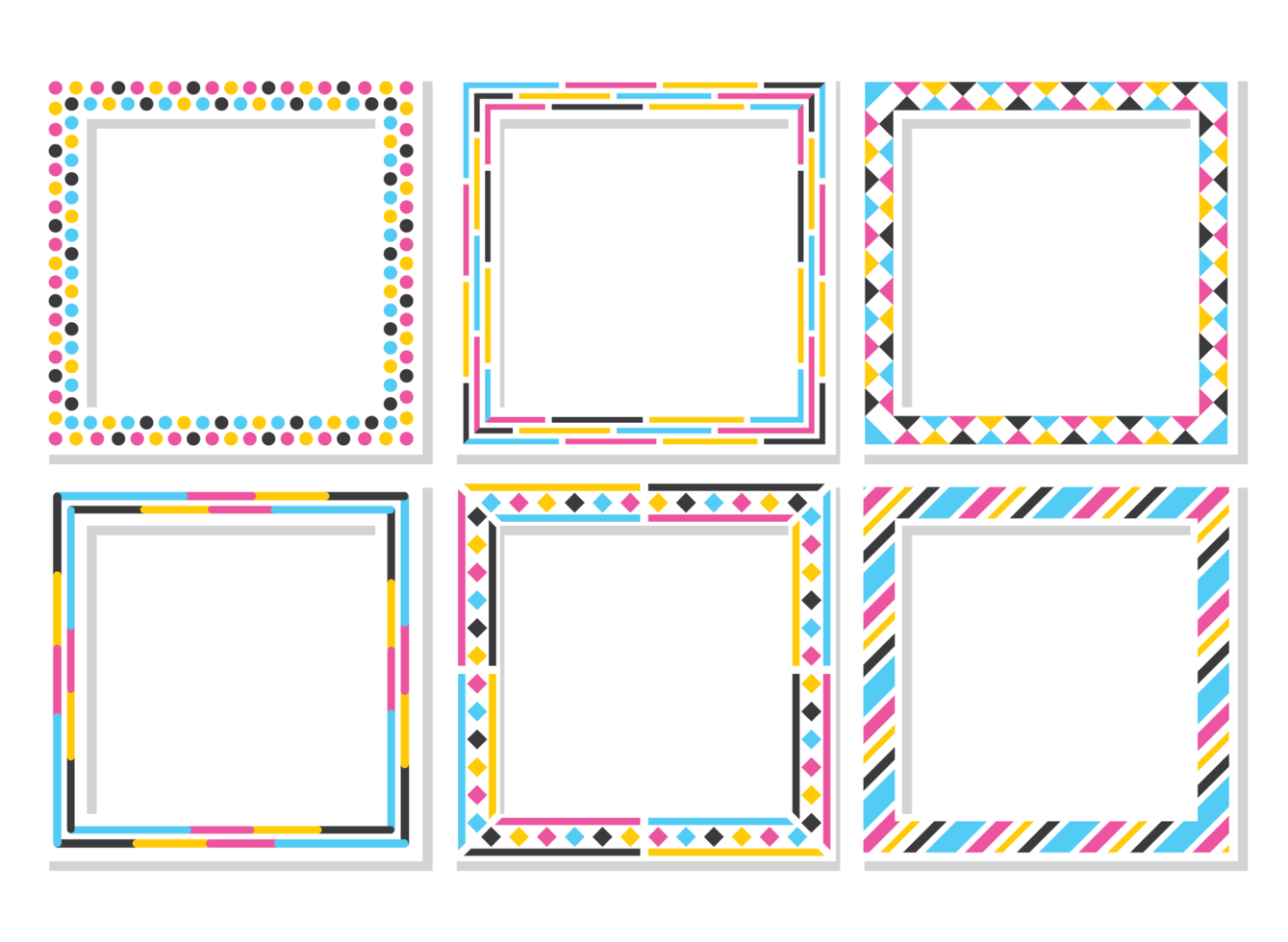 Funky Frames 194923 Vector Art at Vecteezy