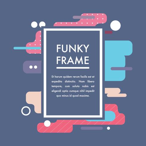 Super Colorful Bold Funky Frames vector
