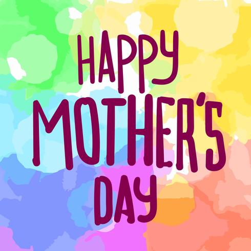 happy mothers day card vector