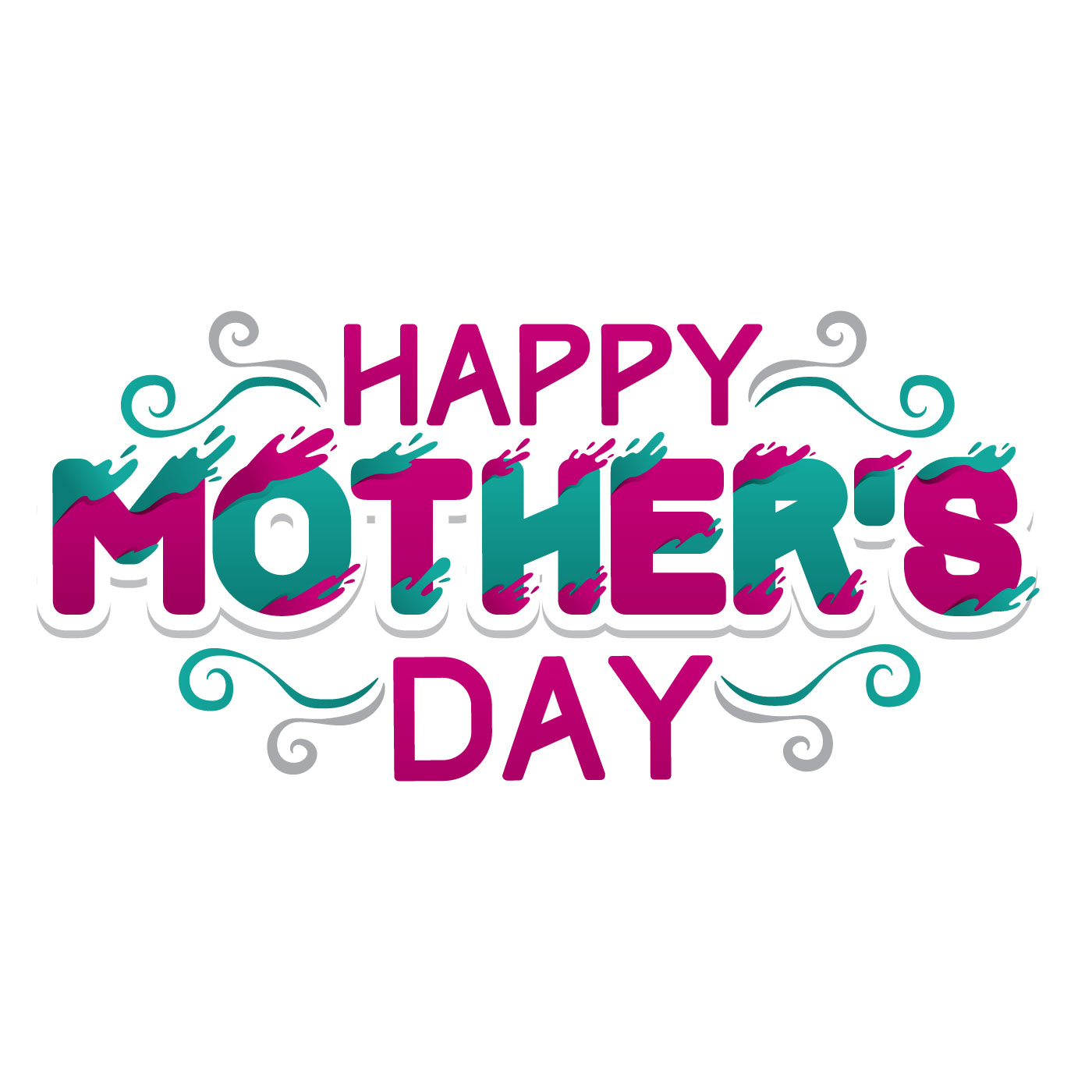 Download Happy Mothers Day Typography Card - Download Free Vectors ...