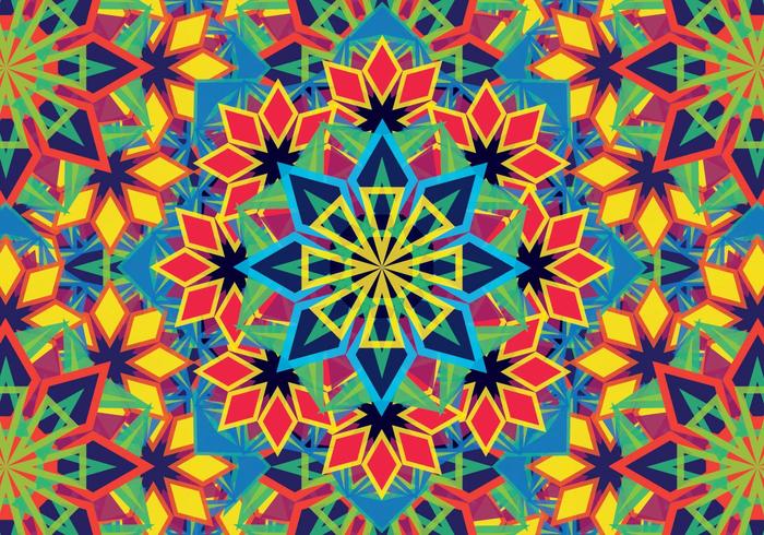 Colorful Kaleidoscope Pattern vector