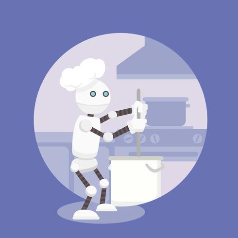 Ai Chef Vector Illustration