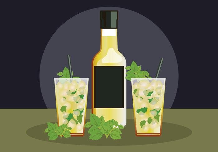 Mint Julep Illustration vector