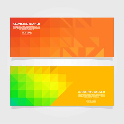 Geometric Banner vector