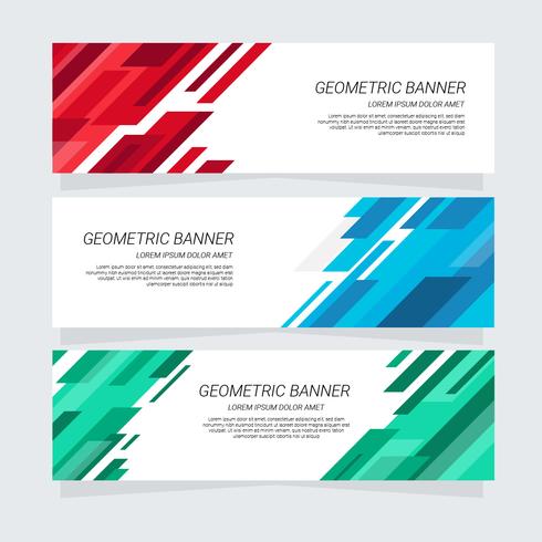 Abstract Geometric Banner vector