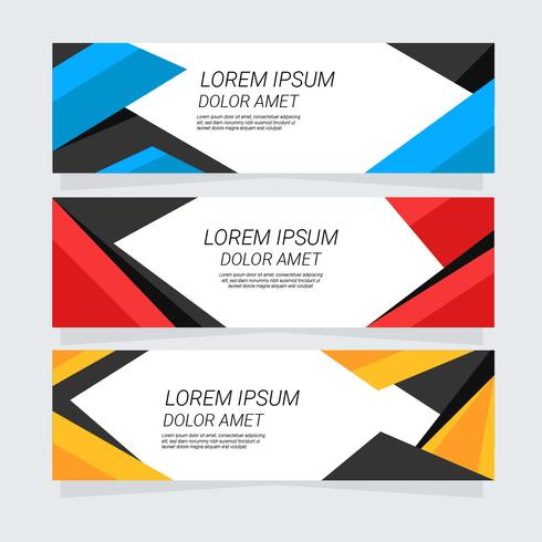 Geometric Banner Design vector