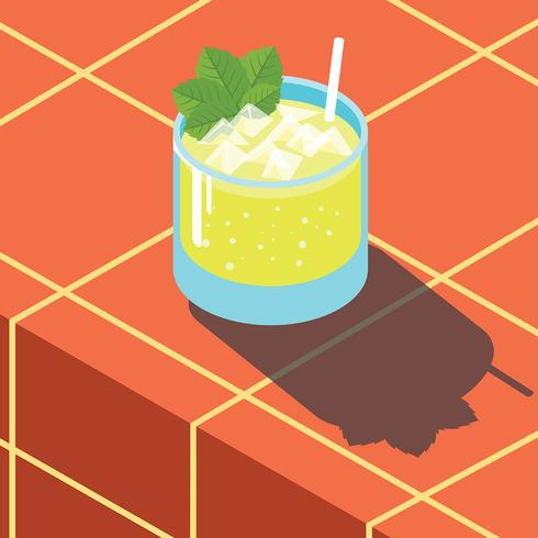 Mint Julep Illustration vector