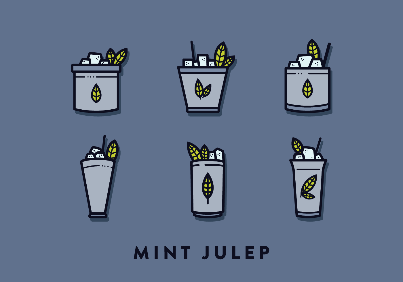 Mint Julep Vector 195053 Vector Art at Vecteezy