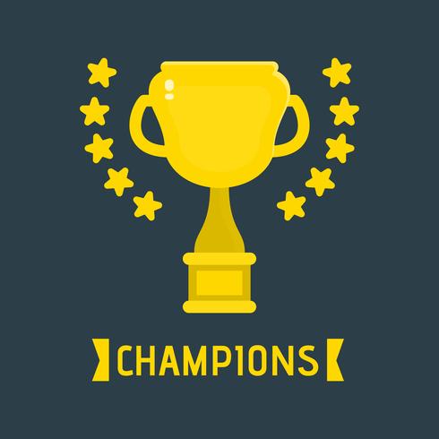 Champions Trophy Illustration vector