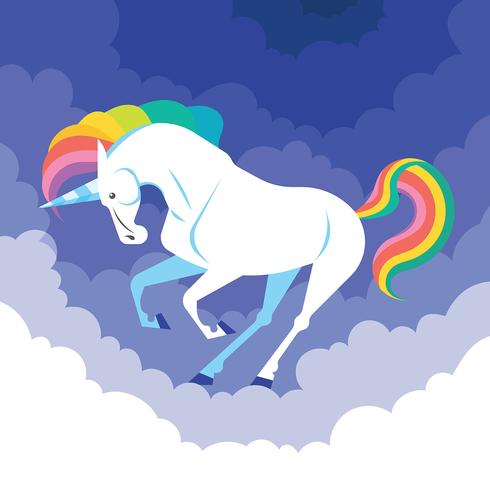 Ilustración de unicornio vector