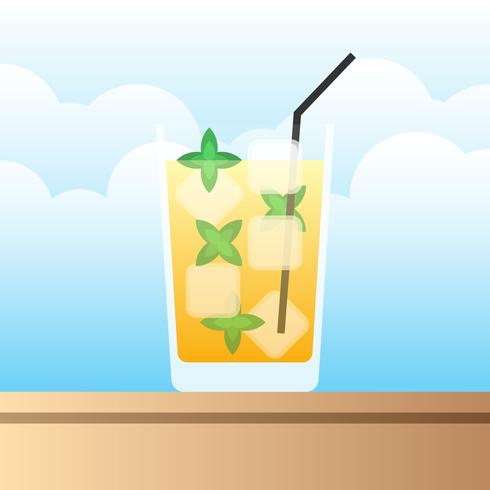 Cool Mint Julep Drinks Illustration vector