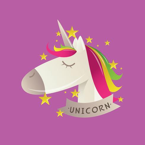 Cute Unicorn Vector