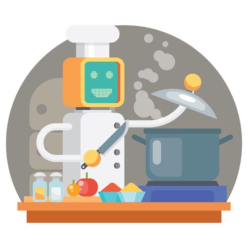 Ai Chef Illustration vector