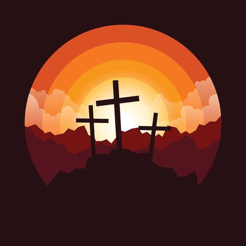 Calvary Landscape vector