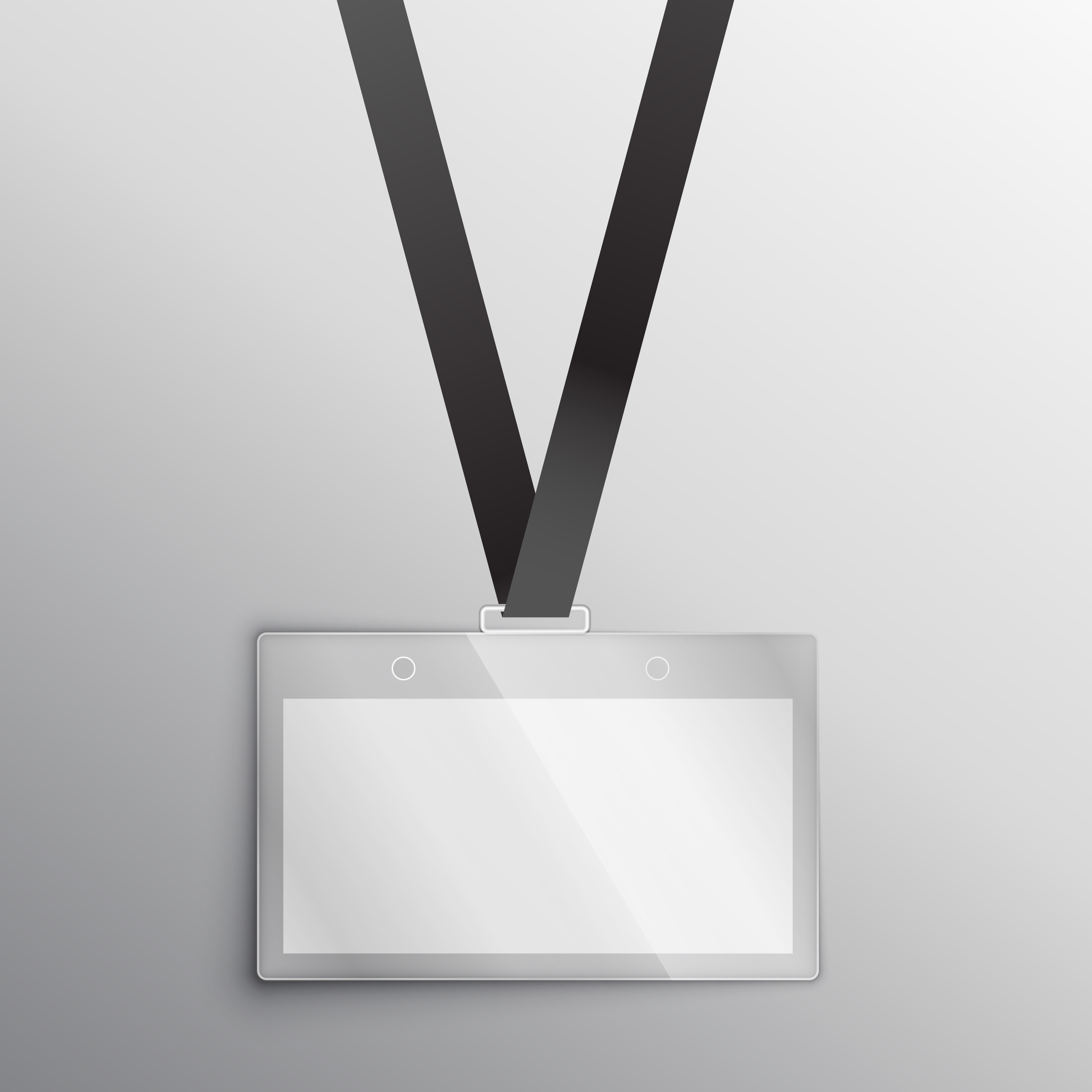 Download lanyard with badge, access card design mockup - Download Free Vector Art, Stock Graphics & Images