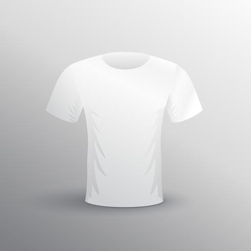 blank white t-shit mockup for advertising - Download Free Vector Art ...