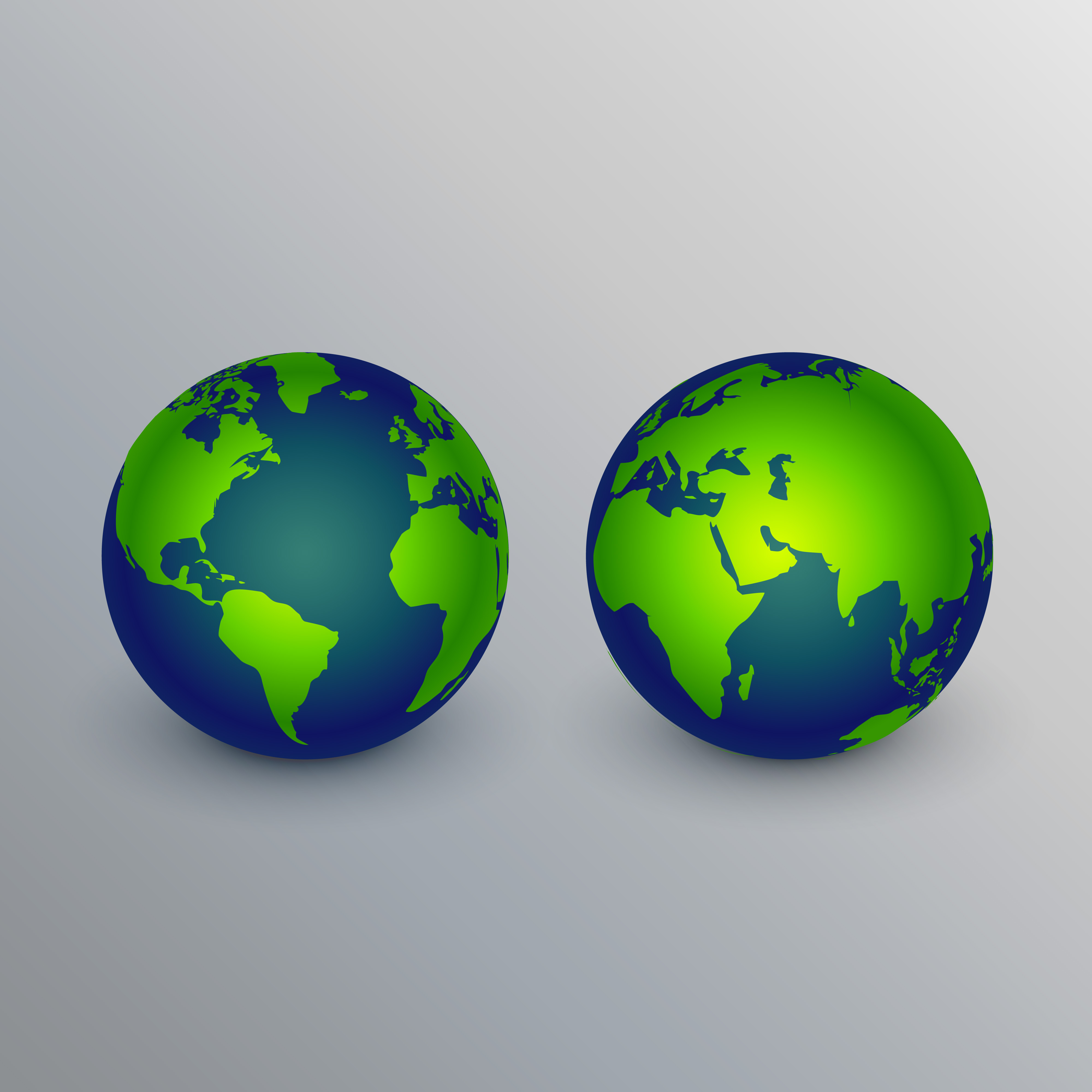 realistic earth icons sign design Download Free Vector