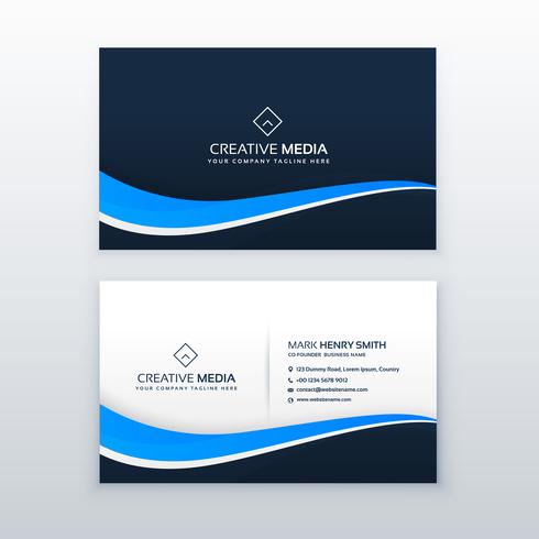 blue business card design with wavy shape - Download Free Vector Art, Stock Graphics & Images