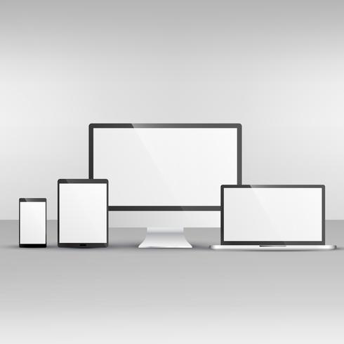 Download device mockup including computer, laptop, smartphone and ...